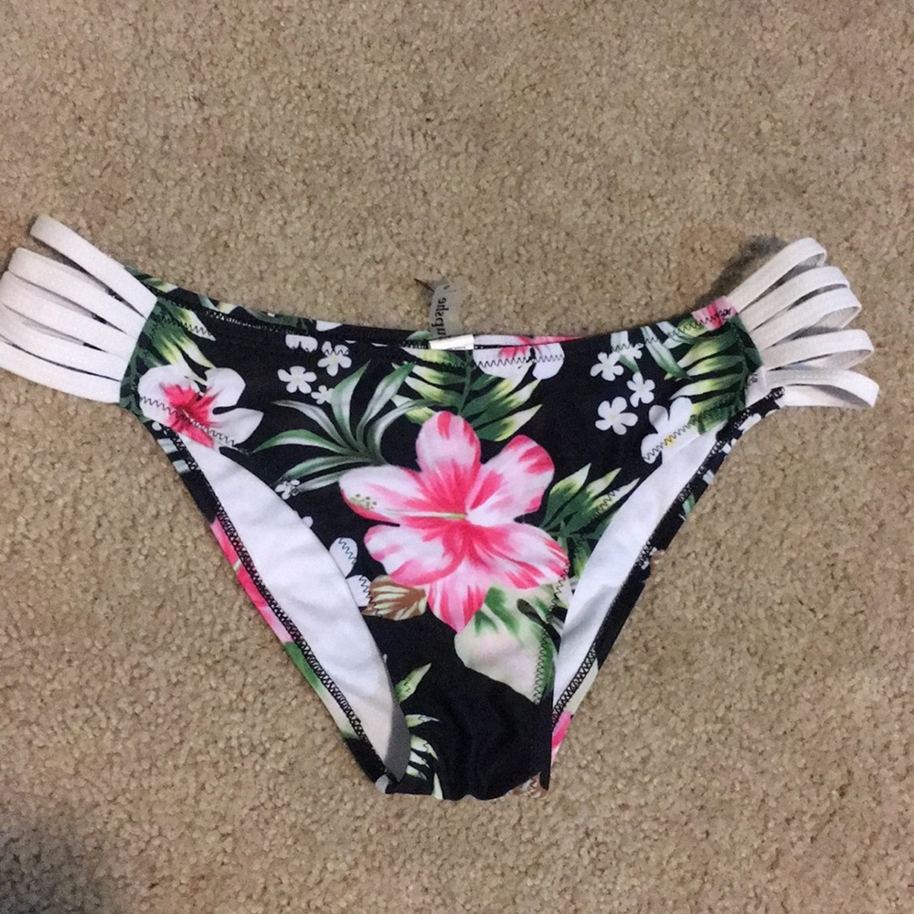Hawaiian print bikini bottom
